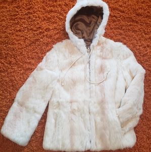 Genuine 90's Rabbit Fur Hoodie